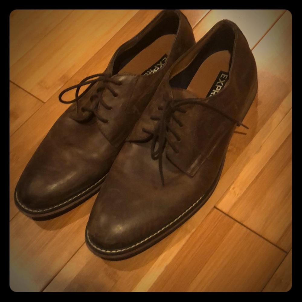 Express men”s size 11 brown dress shoe